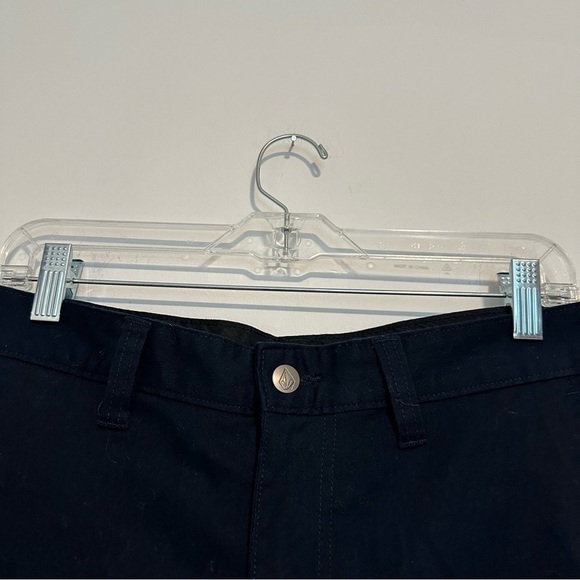 NEW VOLCOM FRICKIN MODERN STRETCH CHINO SHORTS IN DARK NAVY - Picture 4 of 11